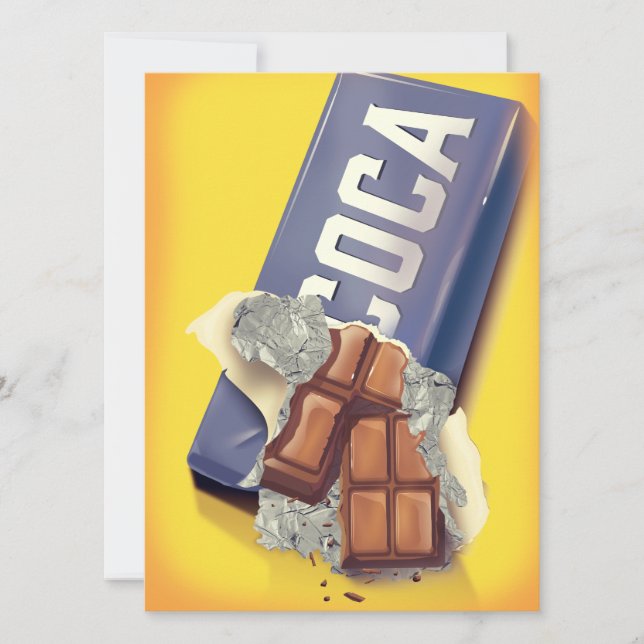 Vintage Schokolade Bar kommerziell (Vorderseite)