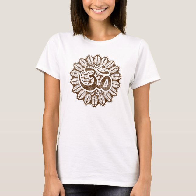 Vintage Schokolade OM T-Shirt (Vorderseite)