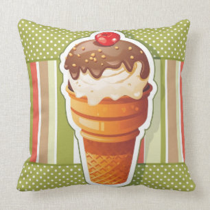 Vintage SchokoladenEiscreme Kissen