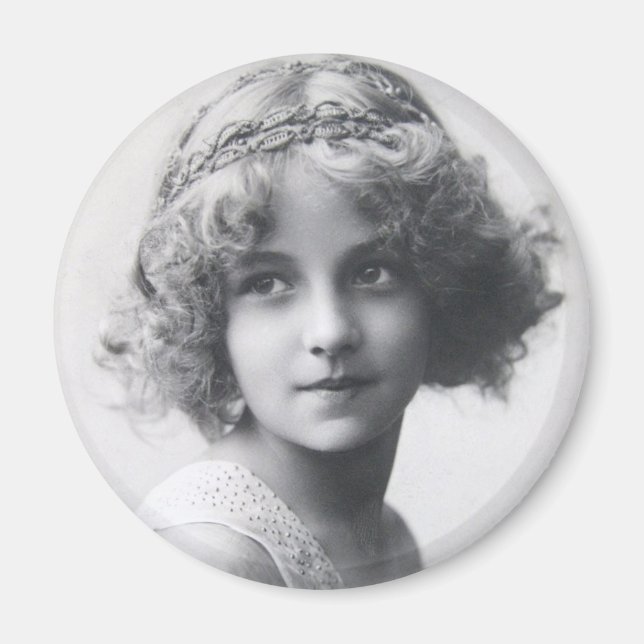 Vintage Schönheit Magnet (Vorne)