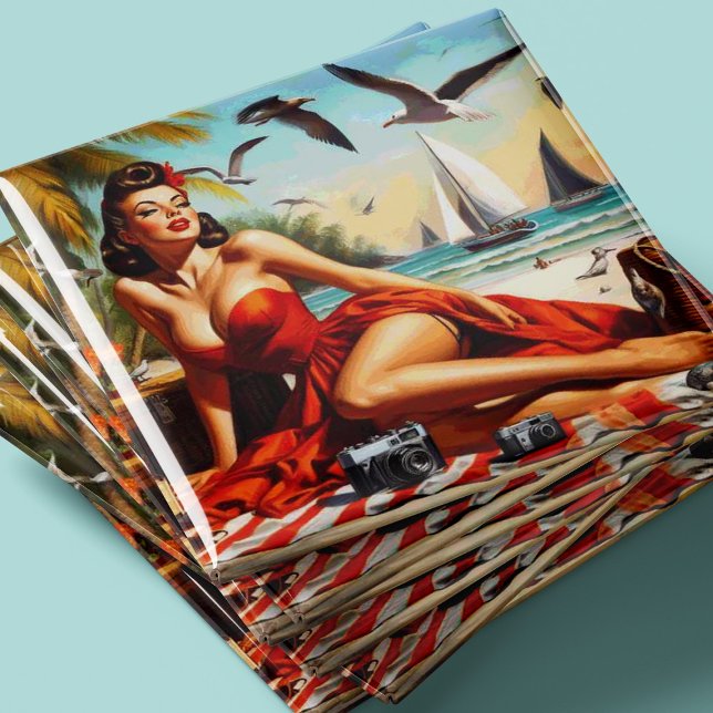 Vintage Schönheit Pinup Magnet (Von Creator hochgeladen)