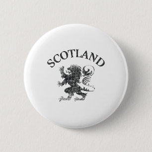 Vintage Schottischer Lion Rampant Scotland Fahne R Button