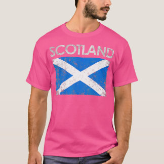 Vintage Schottland UK schottische Flagge Stolz Ges T-Shirt