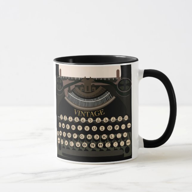 Vintage Schreibens-Tasse Tasse (Rechts)