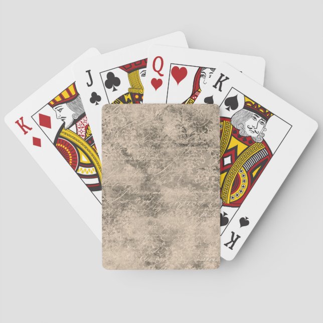 Vintage Schreibkarten Spielkarten (Rückseite)