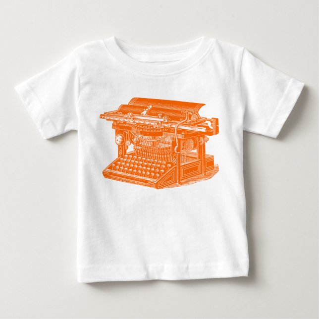 Vintage Schreibmaschine Baby T-shirt (Vorderseite)