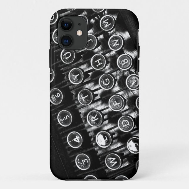 Vintage Schreibmaschine Case-Mate iPhone Hülle (Rückseite)