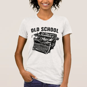 VINTAGE Schreibmaschine OLD SCHOOL T - Shirt