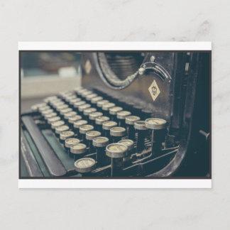 Vintage Schreibmaschine Postkarte