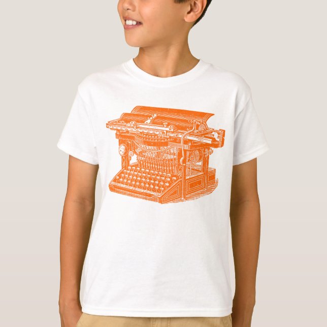 Vintage Schreibmaschine T-Shirt (Vorderseite)