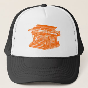 Vintage Schreibmaschine Truckerkappe