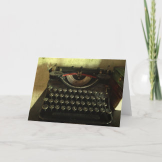 Vintage Schreibmaschinen-Gruß-Karte Karte