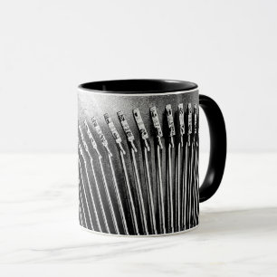 Vintage Schreibmaschinenschlüssel Tasse