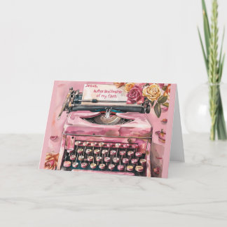 Vintage Schreibmaschinenzugriffskarte mit Inspirie Karte