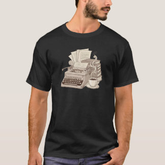 Vintage Schreibschrift | Schreibtisch T-Shirt