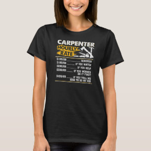 Vintage-Schreiner-Bekleidung Holzarbeiten Stundens T-Shirt