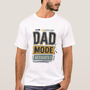 Vintage-Schriftzug-Shirt-Design 'Dad Mode aktivier T-Shirt