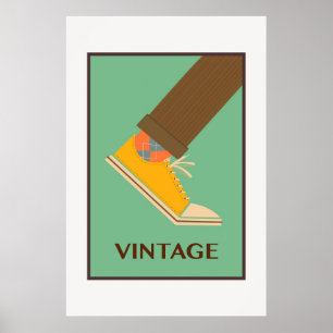 Vintage Schuhe Poster
