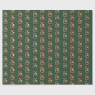 Vintage Schundbild - GARTENZWERGE 20 Geschenkpapier