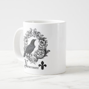 Vintage Schwarz-Halbkugel Jumbo-Tasse