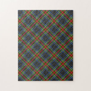 Vintage Schwarz Stewart Clan Highland Tartan