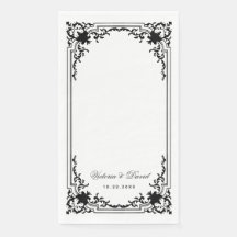 Vintage Schwarz-Weiß-Hochzeit - Elegantes Skript