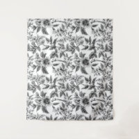 Vintage Schwarz-Weiß-Muster-Ferns