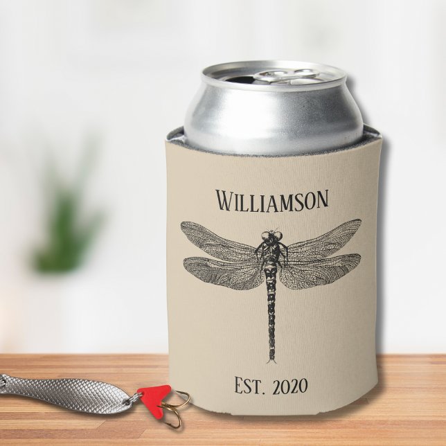 Vintage Schwarzdrachenmonogramm Dosenkühler (Von Creator hochgeladen)