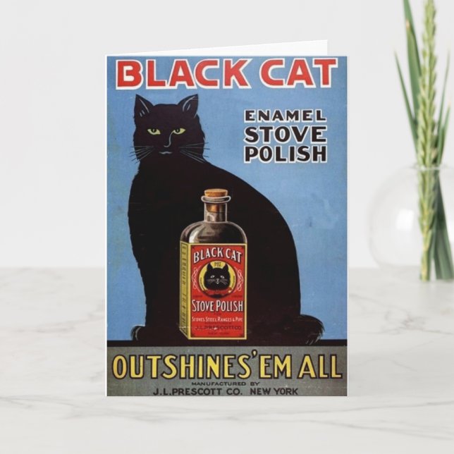 Vintage schwarze karte (Vorderseite)