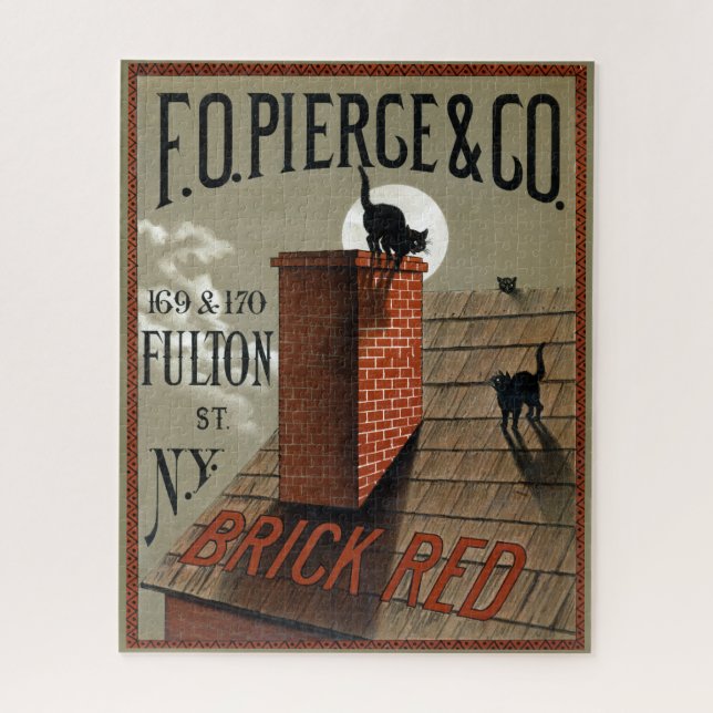 Vintage schwarze Katzen in der Mondlichtwerbung (Vertikal)