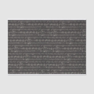 Vintage Schwarze Musiknote Muster Musiker Seidenpapier