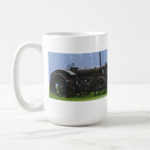 Vintage schwarze Zugmaschine - Landfahrzeug Kaffeetasse
