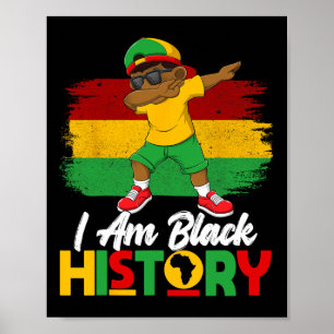 Vintage-Schwarzer-Geschichtsmonats-Karte Afrika Af Poster