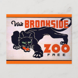 Vintage Schwarzpanther-Postkarte Postkarte