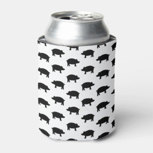 Vintage Schweinefleisch-Silhouette CUSTOM HINTERGR Dosenkühler