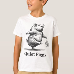 Vintage-Schweinliebhaber lustig ruhiges Ferkel Tru T-Shirt