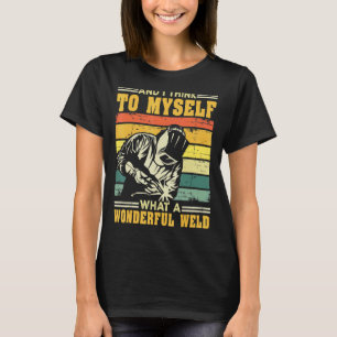 Vintage-Schweißen für Männer Vater Schmied Arbeite T-Shirt