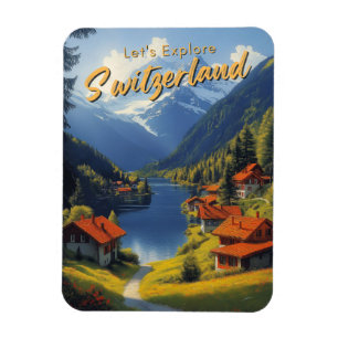 Vintage Schweiz Magnet