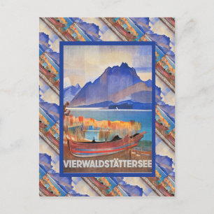 Vintage Schweiz, Vierwaldstattersee Postkarte