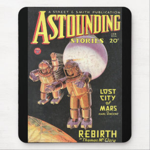 Vintage Sci-Fi-Comic Astounding Stories 1934 Mousepad