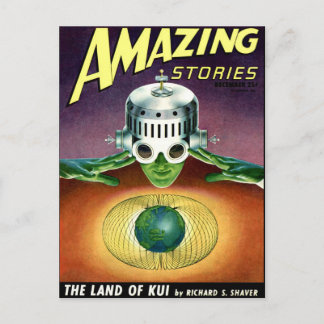Vintage-Sci-Fi-Kunst Postkarte