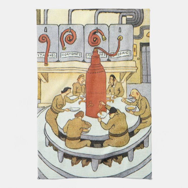 Vintage Science Fiction, Arbeitswissenschaftler es Handtuch (Vertikal)