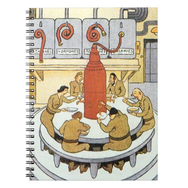 Vintage Science Fiction, Arbeitswissenschaftler es Notizblock (Vorderseite)