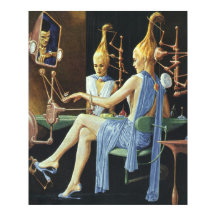 Vintage Science Fiction Beauty Salon Wellness-Cent