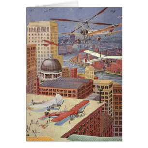 Vintage Science Fiction City, Victorian Steam Punk