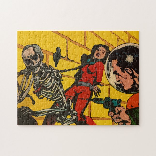 Vintage Science Fiction Comic Kunst (Horizontal)