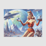 Vintage Science Fiction der 50er Jahre Seidenpapier<br><div class="desc">Vintage Science Fiction der 50er Jahre</div>