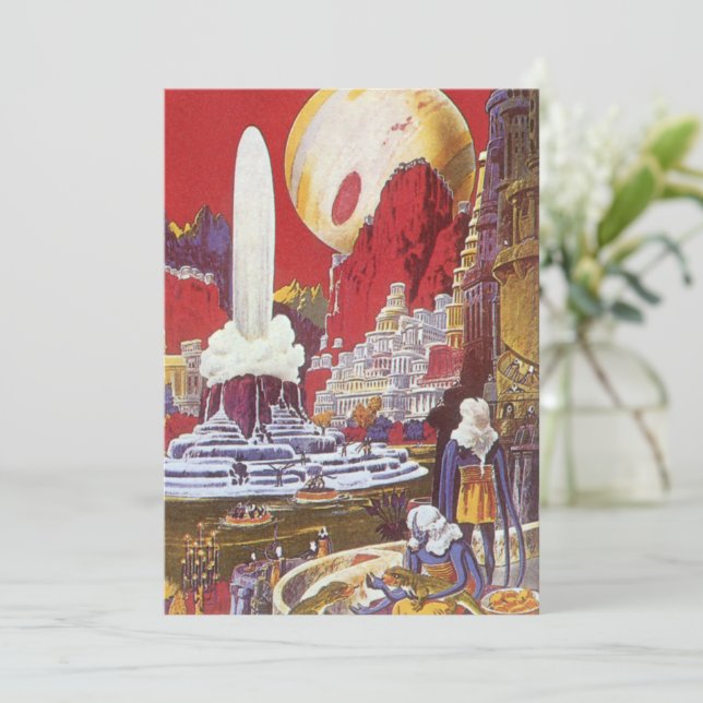 Vintage Science Fiction, die verlorene Stadt Atlan (Stehend Vorderseite)