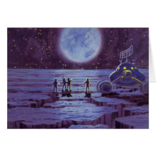 Vintage Science-Fiction-Erderover - Aliens auf dem