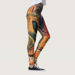 Vintage Science Fiction Futuristische Stadt Flying Leggings<br><div class="desc">Viel Spaß mit der Bewegung in diesen lang gestreckten, komfortablen Leggings! Oder einfach nur stilvoll ausgehen und nach einem langen Tag entspannen. Niedliche Stretchhosen im Alltag. Vintages Bild der Reise-und Transport-Science Fiction mit einem klassischen Comic-Buch Retro sci, wenn urbane Umgebung mit einer Stadt der Zukunft. Die architektonischen Gebäude sind wie...</div>